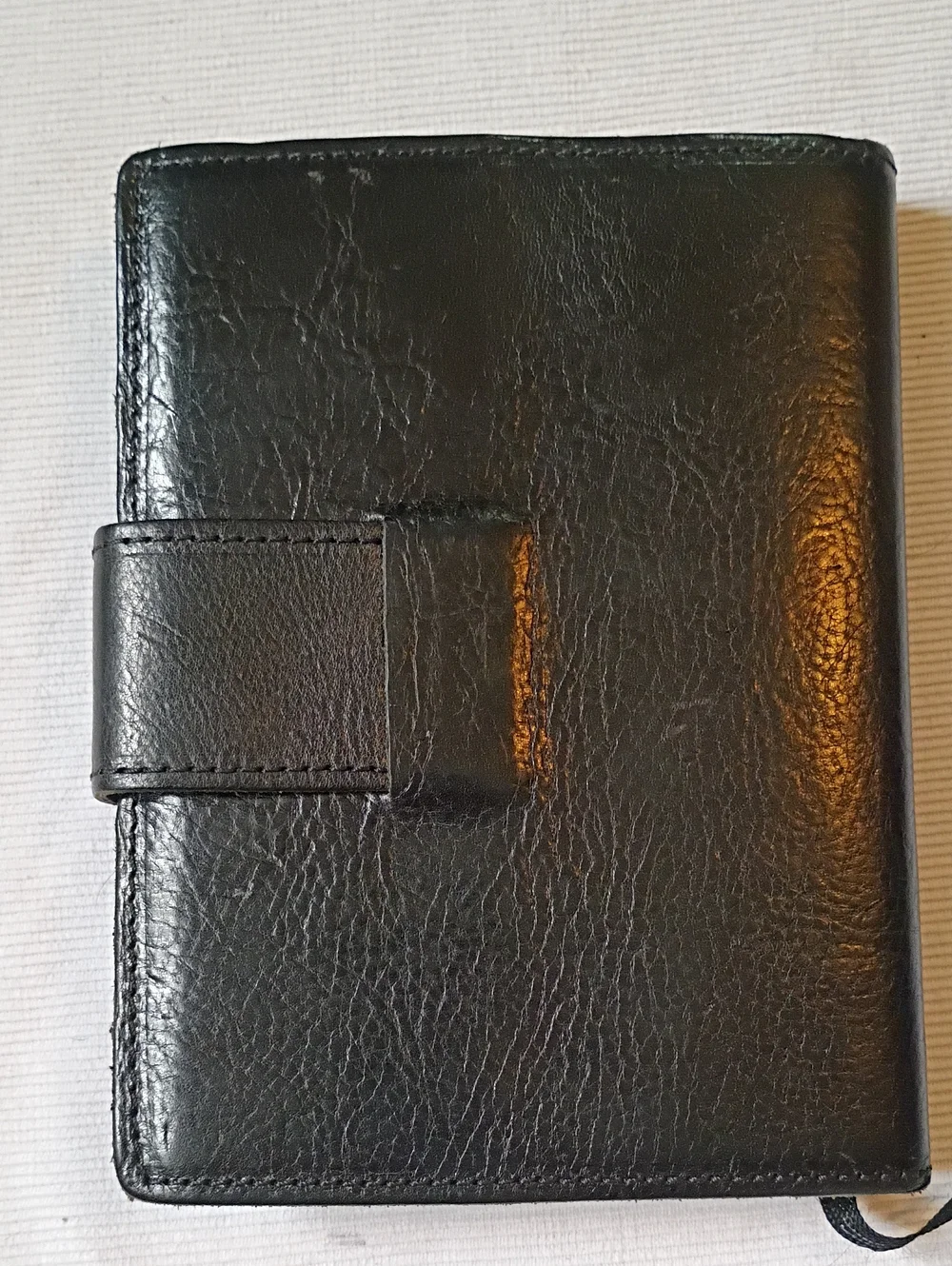 Roma Black Italian Leather Diary